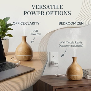 Tyloc Ultrasonic Aroma Diffuser Rechargeable LED Lighting Eco-Friendly Portable Mini <strong>Humidifyer</strong> Air Freshener USB Desktop Home - Product Image 5