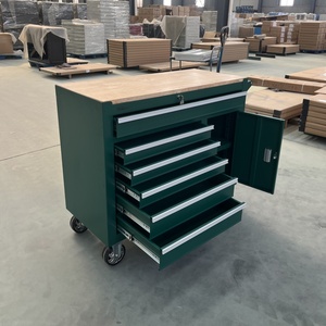 Nouvelle conception d'armoire <span class=keywords><strong>de</strong></span> rangement d'outils <span class=keywords><strong>de</strong></span> <span class=keywords><strong>garage</strong></span> en fer robuste à 6 tiroirs avec <span class=keywords><strong>porte</strong></span>, OEM/ODM disponible - Product Image 6