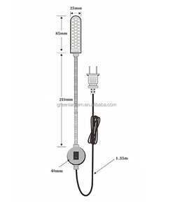 Lámpara LED Industrial para Máquina <span class=keywords><strong>de</strong></span> Coser, para Tiendas <span class=keywords><strong>de</strong></span> <span class=keywords><strong>Ropa</strong></span>, Lámpara <span class=keywords><strong>de</strong></span> Trabajo Magnética para Máquina <span class=keywords><strong>de</strong></span> Coser, 30 LED, Enchufe EU/US - Product Image 2