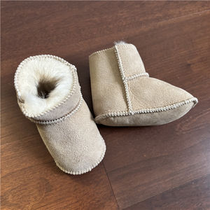 Zapatitos <span class=keywords><strong>de</strong></span> piel <span class=keywords><strong>de</strong></span> cordero <span class=keywords><strong>para</strong></span> bebé recién nacido <span class=keywords><strong>para</strong></span> interiores - Product Image 5