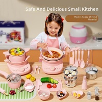 Set Mainan Dapur Otentik Perlengkapan Memasak Lengkap Mainan Memasak Seperti Asli untuk Unisex 14+ Tahun Permainan Pura-Pura Persiapan Makanan