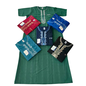 Ccy批发定制阿拉伯朱巴刺绣男士Thobe Al Haramain睡眠丝绸Thobe短袖摩洛哥Thobe - Product Image 2