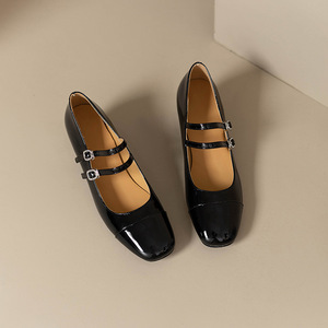 Zapatos de Tacón Bajo con Correa y Logotipo Personalizado, de Moda, con MOQ Bajo, para Mujer, Estilo Chunky Loafers - Product Image 6