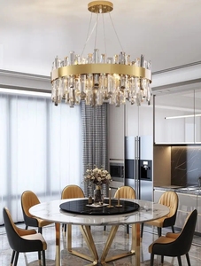 Moderne Luxe Hanglampen Kristallen Kroonluchter Goud Verlichting Led Hanglampen Kristallen Kroonluchter - Product Image 2