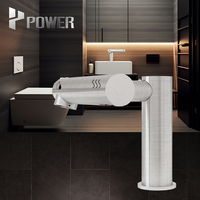 Robinet mitigeur de salle de bain en acier inoxydable 304 avec capteur intelligent personnalisé pour eau chaude et froide
