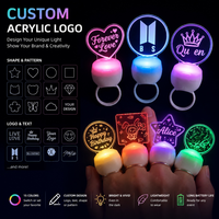 Anneaux lumineux LED en gros, panneaux en plastique personnalisés pour concerts/festivals, populaires au Japon et en Corée, directement de l'usine