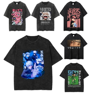 <span class=keywords><strong>T</strong></span>-<span class=keywords><strong>shirt</strong></span> Homme Personnalisé par Fabricants, Noir Épais 100% Coton Délavé à l'Acide, Graphique Vintage Anime <span class=keywords><strong>Dragon</strong></span> <span class=keywords><strong>Ball</strong></span> Z Son Goku - Product Image 2