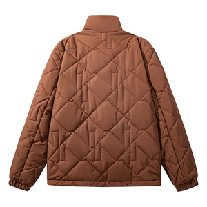 2026 Custom Fashion Unisex Canvas Puffer <b>Jacket</b> with Cotton <b>Filling</b> Letter Pattern Winter - Product Image 5