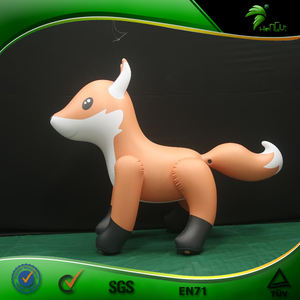 Joli <span class=keywords><strong>renard</strong></span> gonflable personnalisé chevauchant <span class=keywords><strong>un</strong></span> jouet publicitaire de dessin animé de <span class=keywords><strong>renard</strong></span> orange - Product Image 2