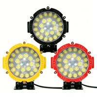 Phare de travail LED rond de 7 pouces 81W, étanche IP68, 12-48V, lampe auxiliaire pour conduite tout-terrain, voiture, camion, chariot élévateur, machines