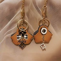 Mini porte-monnaie porte-clés, pendentif de sac style Miu, petit sac à suspendre, ornement créatif haut de gamme