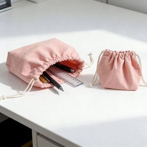 กระเป๋าใส่ของแบบมีเชือกผูก 3 มิติ ผ้าแคนวาส กระเป๋าใส่ผ้าอนามัย - Product Image 1