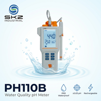 Medidor de pH Portátil PH110B 0.00-14.00pH, Pantalla LCD de 3.5 Pulgadas, Resistente al Agua IP65, Calibración de 1-2 Puntos, MTC, 400g, Probador de Calidad del Agua