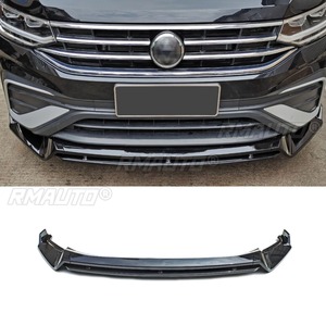 Car Front Bumper <b>Lip</b> Diffuser Spoiler Glossy Black Modification Part for Volkswagen Tiguan L 2022 Protector Car Accessories - Product Image 2