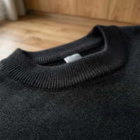 Pull tricoté personnalisé pour homme, à capuche, anti-plis, en laine/nylon, poids du tissu 300g, manches longues. ODM