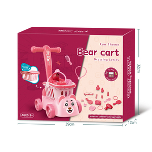 Enfants semblant jouer série maison différent coloré drôle ours forme supermarché panier cosmétique jouet pour les enfants - Product Image 3