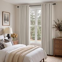 Rideau occultant thermique Sisheng à œillets en lin pour chambre, salon, dressing, pergola, gris