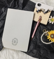 Agenda promotionnel personnalisé Carnet de notes format A5 à couverture rigide en cuir PU végétalien