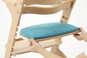 <span class=keywords><strong>Chaise</strong></span> haute réglable en bois de hêtre avec plateau amovible pour l'alimentation des bébés - Product Image 3
