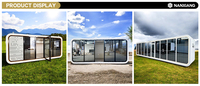 Maisonnette moderne de 40 pieds conçue sur mesure, imperméable, cabine Apple préfabriquée, bureau, pod, toilettes, chambre à coucher pour une vie urbaine, utilisation en appartement