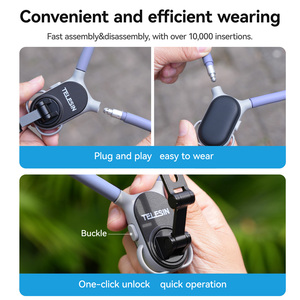 Support magnétique pour téléphone portable TELESIN New Upgrade MAX personnalisé, support de cou en silicone pour smartphone - Product Image 4