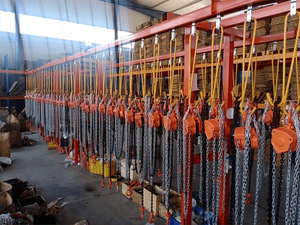 Kerekan rantai tangan baja elektrik tahan ledakan pertambangan 10 Ton 3m peralatan pengangkat multi-fungsi jenis selempang penarik tangan - Product Image 3