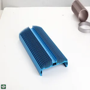 Dissipatore di calore a Led personalizzato produttore di alluminio dissipatore di calore estruso anodizzato con tubo di calore in rame