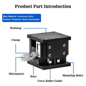 Diacion LZP25 Z軸25 * 25mmアルミ合金リフティングステージ高精度マイクロメータードライブ実験マニュアルステージ - Product Image 4