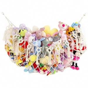 Hamac Hamaca Crochet Rangement Pour Mur Macramé Animal En Peluche Jouet Hamac Suspendu - Product Image 1