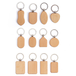 Giá rẻ tùy chỉnh thiết kế logo gỗ Keychains gỗ Keychains gỗ cá nhân vòng chìa khóa - Product Image 1