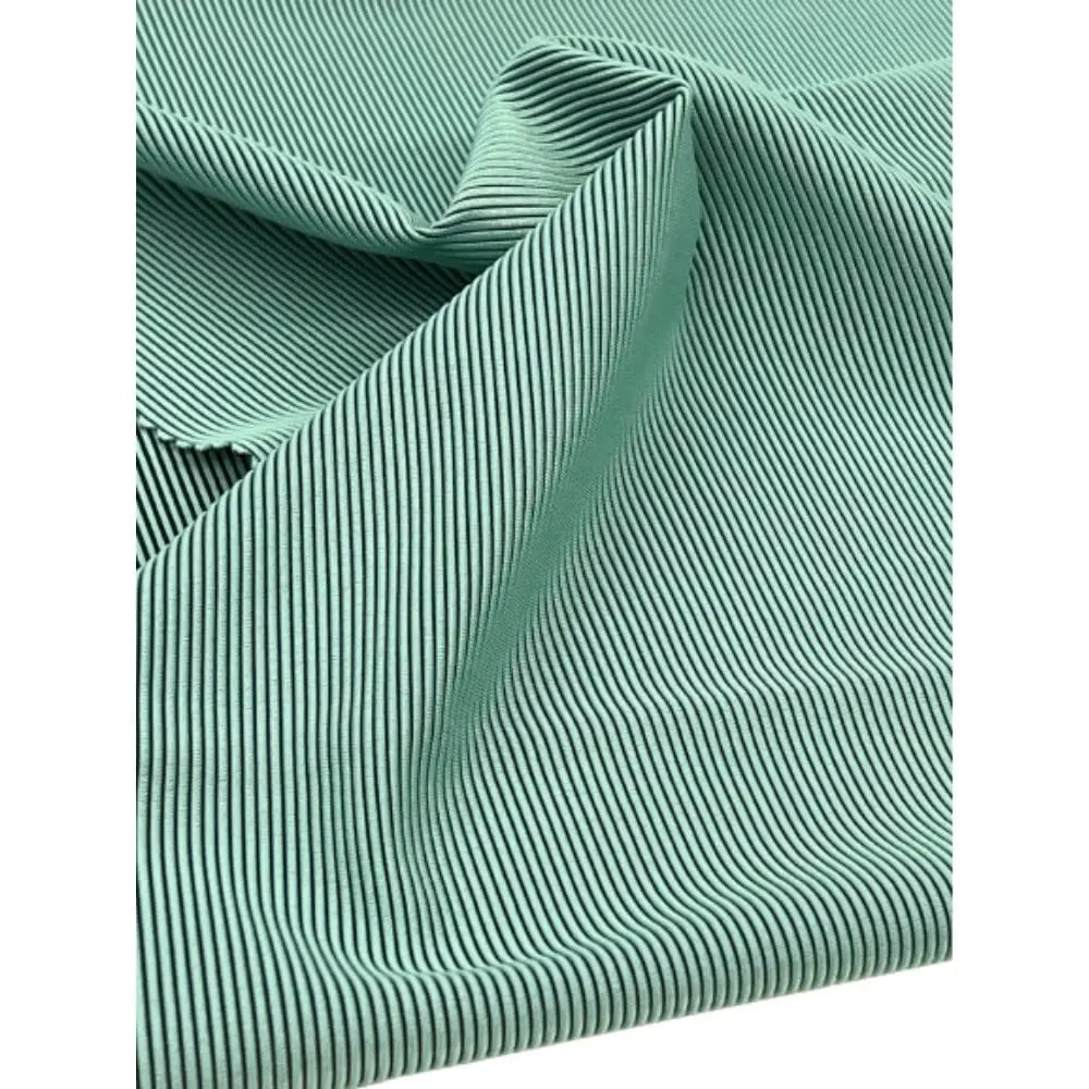 Gebreide Spandex Polyester Geribbeld Textuurmateriaal