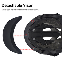 Casco de Ciclismo Deportivo Urbano para Hombre y Mujer con Luz Trasera LED, Casco para Bicicleta Eléctrica, MTB, Carretera, Scooter, con Luz Posterior