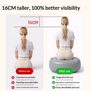 Da Niu Nouveau Siège <span class=keywords><strong>Rehausseur</strong></span> <span class=keywords><strong>Gonflable</strong></span> pour Festival <span class=keywords><strong>de</strong></span> Musique et Repose-Pieds Épaissi, Coussin d'Extérieur Portable à Gonflage par Pression - Product Image 3