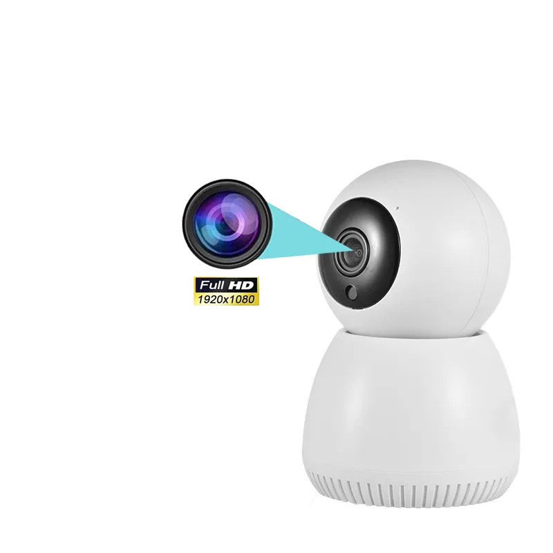 1080 web mini bonhomme de neige bébé moniteur de sécurité bullet wifi caméra audio avec caméra et vision nocturne