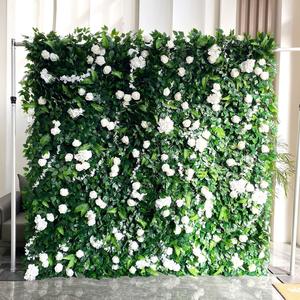 Superior Material <b>Artificial</b> Flower Wall Panel 8ftx8ft 3DRoll Up Design Wedding Party Event Backdrop Decoration - Product Image 4