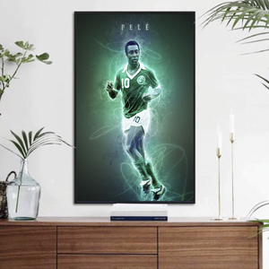 Jugadores de fútbol Art Messi y Bastian <span class=keywords><strong>Schweinsteiger</strong></span> Championship Trophy Cuadros de pared para decoración del hogar Caudros - Product Image 4