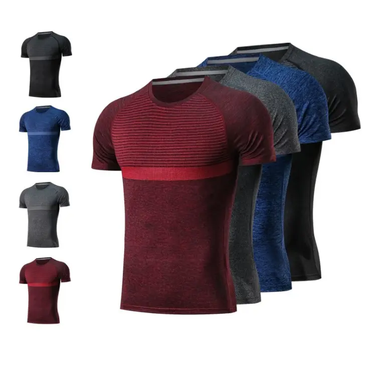 China Supplier Custom Printed Gym Clothing Men Sport Fitness T Shirt