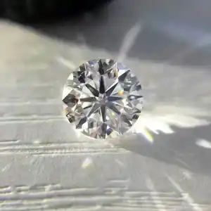 Lab Grown EF White Color HPHT Loose Brilliant Cut Diamond Round VS Clarity Synthetic Gemstone
