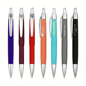 Custom Branded Sports Plastic Rubber Coated Ballpoint <b>Pen</b> Custom Logo for Promotional Giveaway Gifts-<b>Multi</b>-<b>color</b> Modern Design - Product Image 2