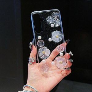 Cristal Rose Fleur Goutte Colle TPU Housse de Téléphone Pour Samsung Galaxy S22 S23 S24 Plus Ultra A55 A54 A14 A15 A25 A35 A24 A22 <span class=keywords><strong>M53</strong></span> - Product Image 6