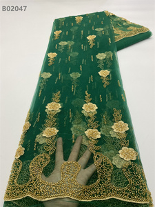 Compre a granel <span class=keywords><strong>tela</strong></span> <span class=keywords><strong>de</strong></span> encaje africano telas <span class=keywords><strong>de</strong></span> encaje <span class=keywords><strong>de</strong></span> <span class=keywords><strong>tul</strong></span> con cuentas <span class=keywords><strong>de</strong></span> lentejuelas <span class=keywords><strong>de</strong></span> alta calidad para vestido <span class=keywords><strong>de</strong></span> novia - Product Image 4