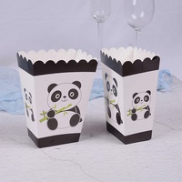 Ensemble de vaisselle jetable sur le thème du panda de dessin animé, gobelets en papier, assiettes, serviettes pour fête d'anniversaire, décoration d'événement pour enfants