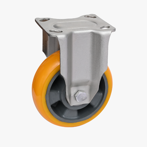 Zwaar uitgevoerd voor <span class=keywords><strong>trolley</strong></span> Beugel voor hoge belasting Slagvast aluminium kern PU-polyurethaan Universele zwenkwielen Slijtvaste rem - Product Image 6