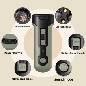 Dispositivo Ultrasónico Portátil de Mano con Linterna LED y Sonido de Alta Frecuencia para Entrenador Profesional de Perros para Detener el Ladrido - Product Image 4
