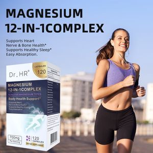 Magnezyum Kapsülleri 12'si 1 Arada Kompleks 12 Aktif Tür Kalp Sinir Kemik Uyku Destekleyici Kapsüller - Product Image 3