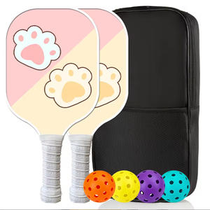 Raqueta y Tabla <span class=keywords><strong>de</strong></span> <span class=keywords><strong>Pickleball</strong></span> <span class=keywords><strong>de</strong></span> Fibra <span class=keywords><strong>de</strong></span> Vidrio Elástica Profesional para Principiantes, Entrenamiento y Partidos para Hombres y Mujeres, 400x200x16MM 220g - Product Image 2