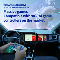 Navigateur GPS Android à double écran tactile avec Android 13, GPS DSP, multimédia et TV. Compatible avec les kits de tableau de bord et les faisceaux de câblage de 9 "/10.1"