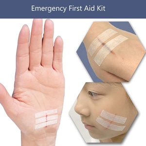 วัสดุสิ้นเปลืองทางการแพทย์ปลอดเชื้อ ชุดปฐมพยาบาลสำหรับการเดินทาง ปิดแผลผิวหนัง ผ้าไม่ทอเสริมแรง แถบกาวผ่าตัด CE - Product Image 3