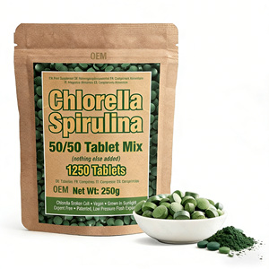 Comprimés de Spiruline et de Chlorelle, Complément Super Greens pour la Détoxification, le Renforcement Immunitaire, l'Énergie et le Soutien Nutritionnel Quotidien - Product Image 1