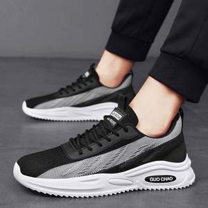 Chaussures de sport légères en maille tissée respirante pour hommes, nouvelle mode estivale, chaussures de course décontractées confortables - Product Image 4